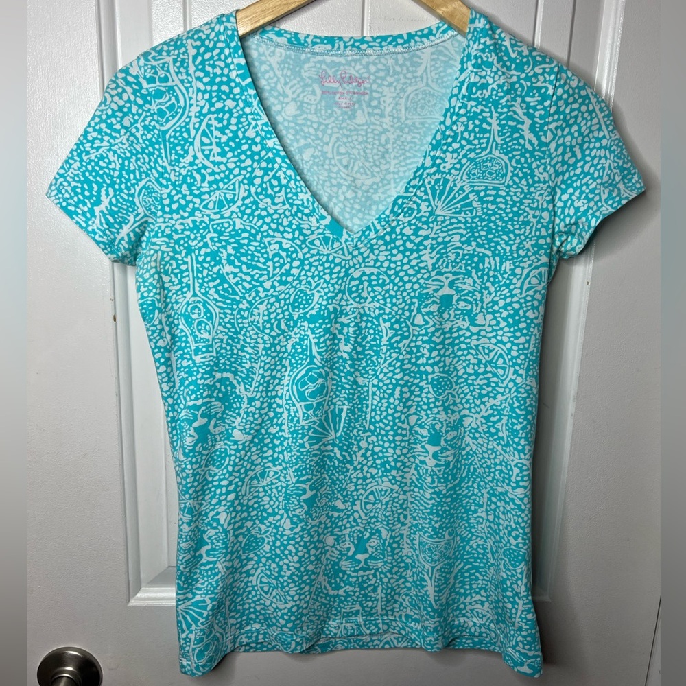 Lily Pulitzer Etta v neck top size small